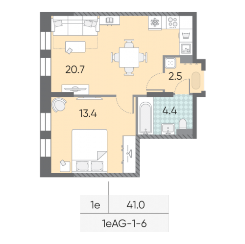1-комн квартира Москва г., Братьев Весниных б-р,  к. 1-3