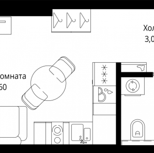 Студия Москва г., Верейская ул.,  к. Indigo 5