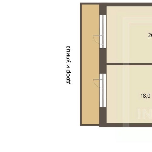 2-комн квартира улица Малая Полянка, 2