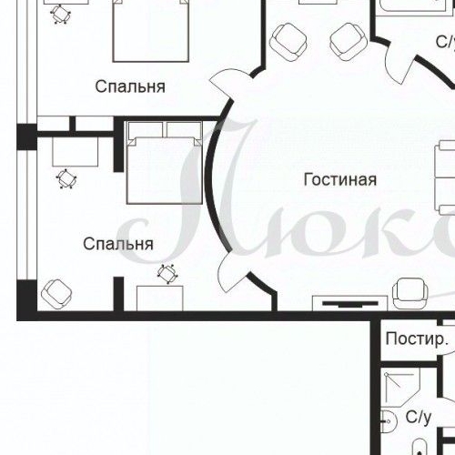 4-комн квартира улица Маршала Соколовского, 5