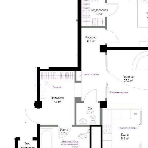 3-комн квартира Давыдковская улица, 3