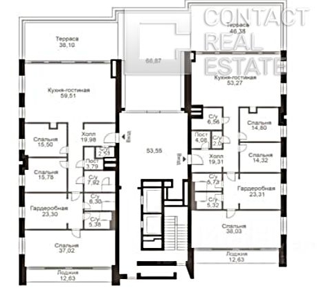 6-комн квартира Мосфильмовская улица, 1к6