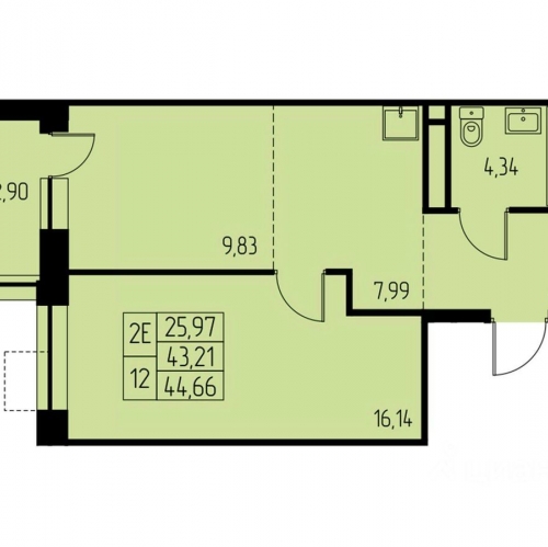 2-комн квартира Ивантеевка г, Огорхоз ул