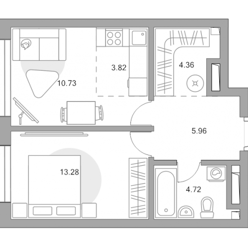1-комн квартира Москва г., Верхнелихоборская ул.,  к. 1