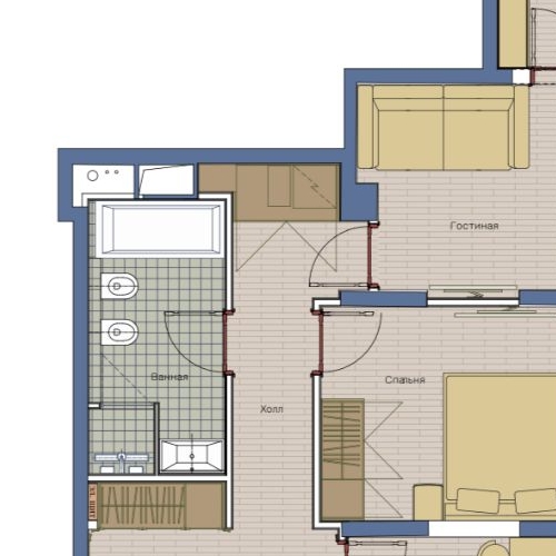 3-комн квартира улица Маршала Рыбалко, 2к4