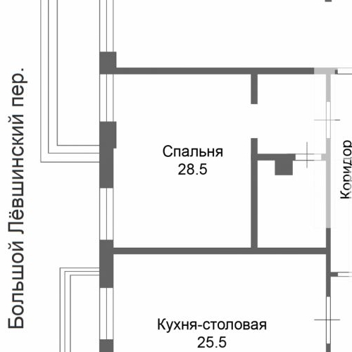 6-комн квартира Большой Левшинский переулок, 11