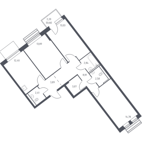 3-комн квартира Лайково с., Лесная ул.,  к. 60