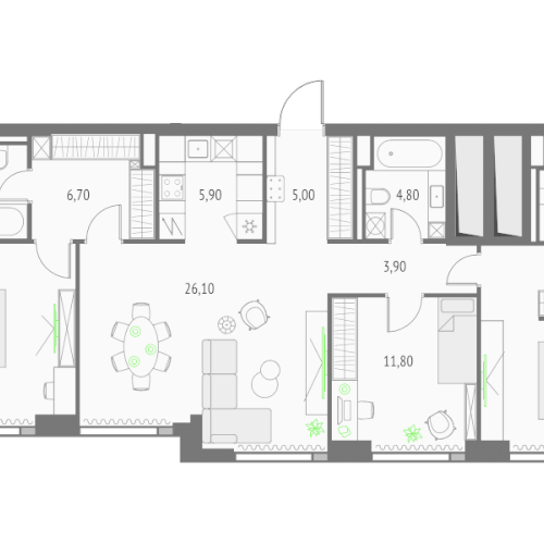 3-комн квартира Москва г., Огородный проезд,  к. Эльбрус