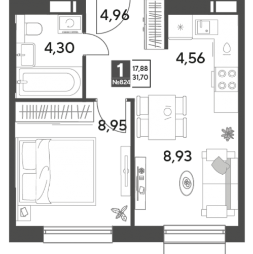 1-комн квартира Пушкино г., Зелёная Роща ул.,  к. 11