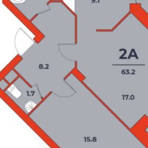 2-комн квартира Дубна, Тверская улица, 28