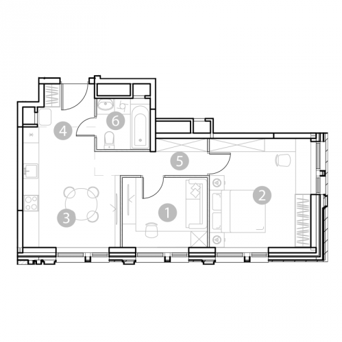 1-комн квартира Москва г., Электродная ул.,  к. 1