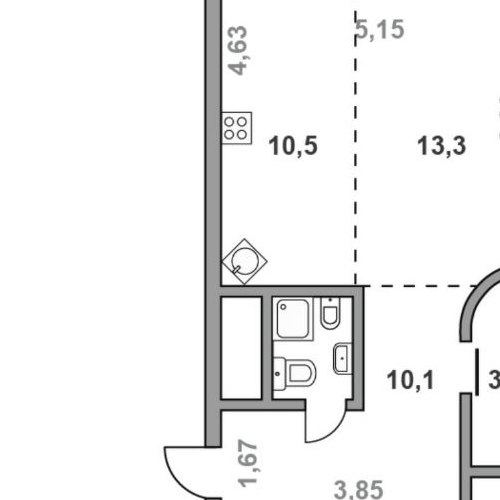 4-комн квартира улица Советской Армии, 6