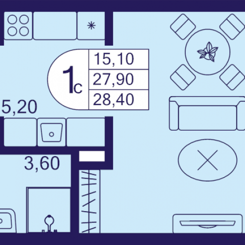 Студия Балашиха г., Железнодорожный мкр.,  к. 610
