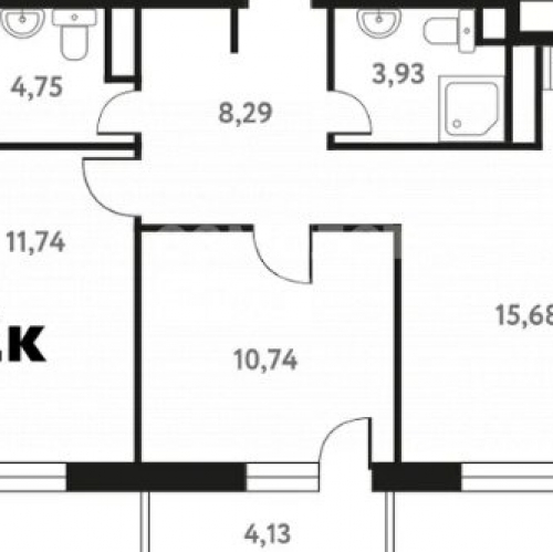 2-комн квартира Пушкино г, Мамонтовка мкр, Школьная ул,  д. 28
