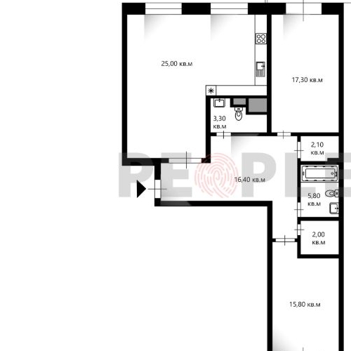 4-комн квартира с. Ромашково, проезд Рублевский, 40к2А