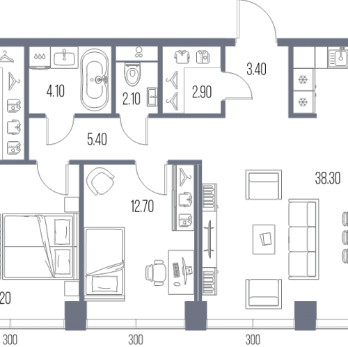 2-комн квартира Москва г., Ленинградское ш.,  к. 7.2
