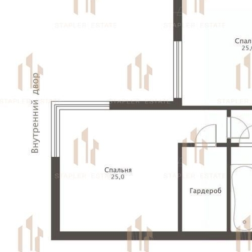3-комн квартира Чапаевский переулок, 3