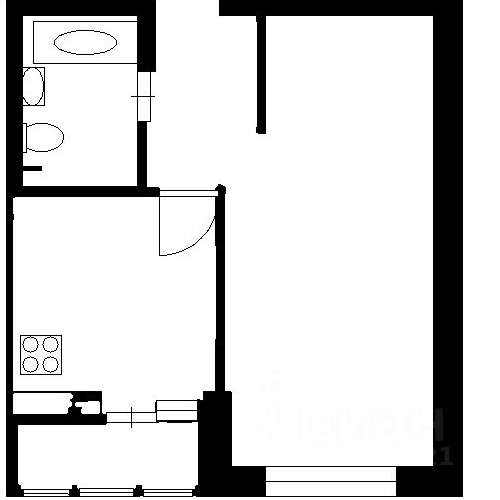 1-комн квартира Старая Купавна, улица Чехова, 4