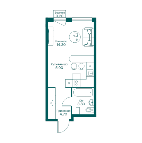 Студия Перхушково с., Окружная ул.,  к. 4