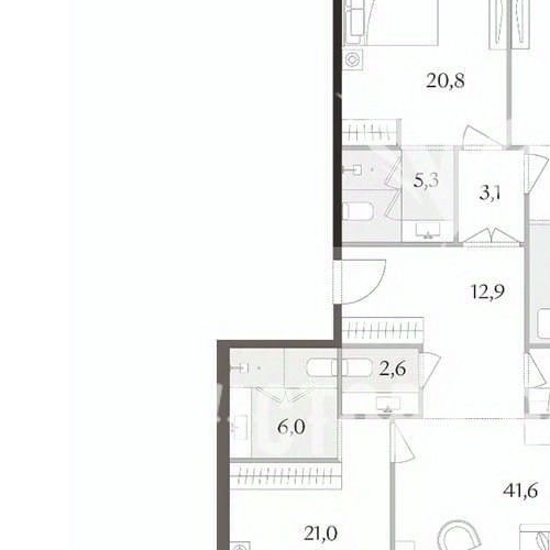 4-комн квартира Тессинский переулок, 1