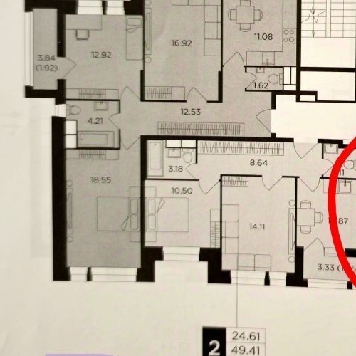 1-комн квартира Тюменский проезд, 3к3