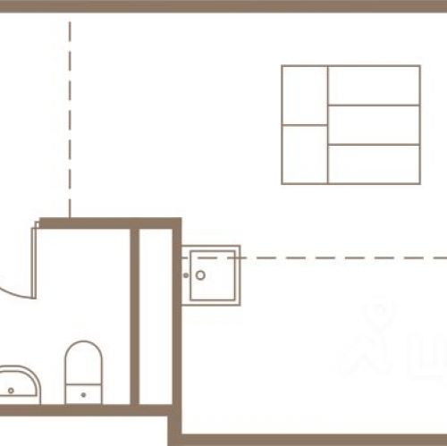 1-комн квартира Кудринка, Надсоновская улица,  д. 1