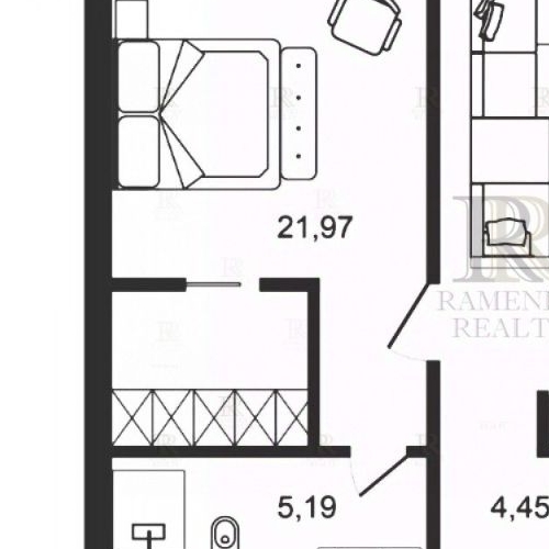 2-комн квартира Мосфильмовская улица, 1А