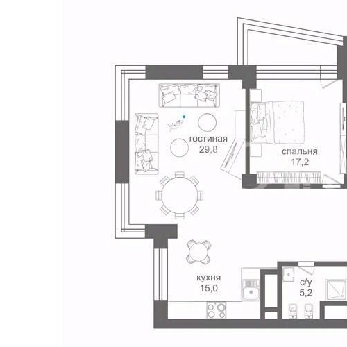 3-комн квартира Минская улица, 2