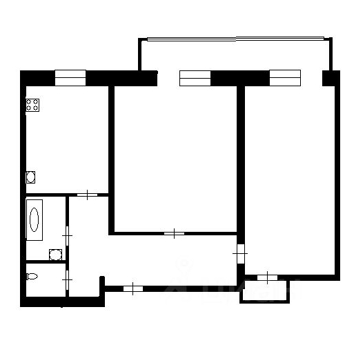 2-комн квартира улица Ухтомского Ополчения, 4