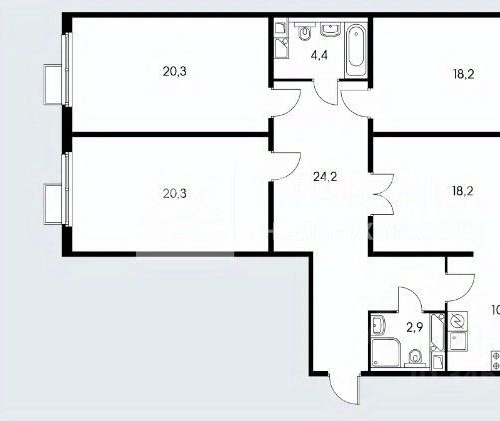 4-комн квартира Балашиха, улица Реутовская, 15