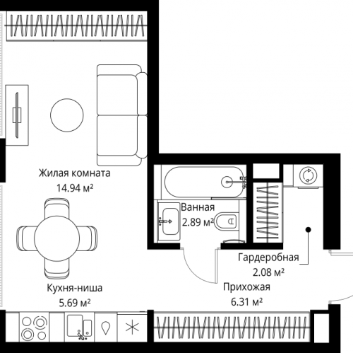 Студия Москва г., Верейская ул.,  к. 5