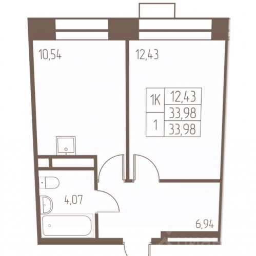 1-комн квартира Ивантеевка г, Ивантеевское ш,  д. 9