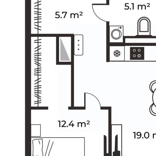 2-комн квартира Большая Филевская улица, 4