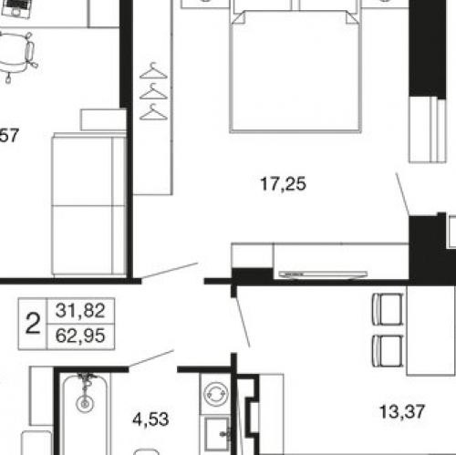 2-комн квартира Наро-Фоминский городской округ, Пролетарская улица