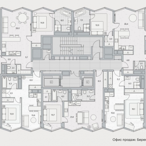 1-комн квартира Береговой проезд,  д. 2 к1