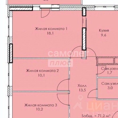3-комн квартира Измайловский проезд, 22К1