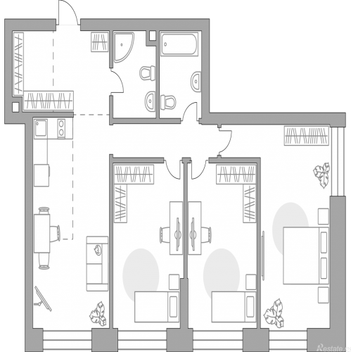 3-комн квартира , Дубининская улица, 17