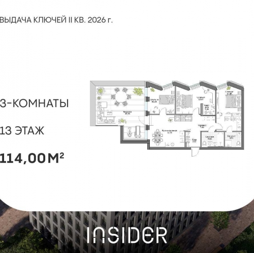 3-комн квартира Автозаводская ул, вл. 24к1