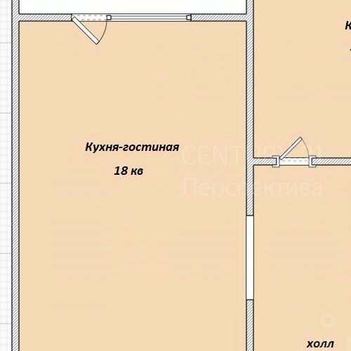 1-комн квартира улица Красных Зорь, 33А