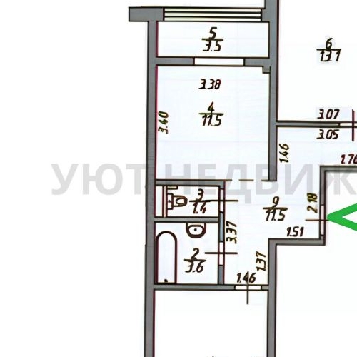 3-комн квартира Жуковский, улица Гагарина, 62