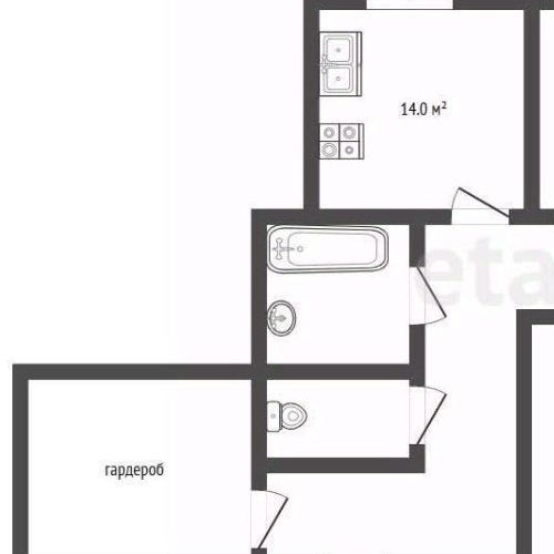 2-комн квартира Реутов, проспект Мира, 12к1