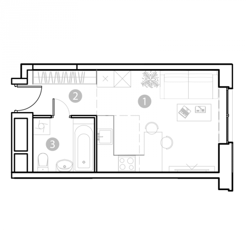 Студия Москва г., Потешная ул.,  к. 1