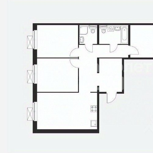 3-комн квартира Полярная улица, 27к4