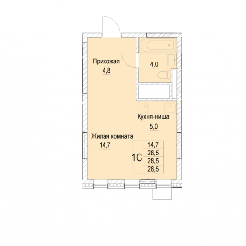 Студия Мытищи г., Академика Каргина ул.,  к. 2