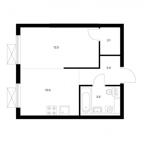 1-комн квартира Котельники, мкр. Белая Дача, корп. 10
