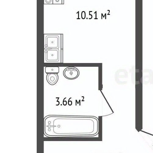 1-комн квартира Лобня, Спортивная улица, 1