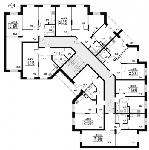 1-комн квартира ул. Генерала Донскова, дом 23, корпус 1