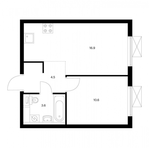1-комн квартира Котельники, мкр. Белая Дача, корп. 10