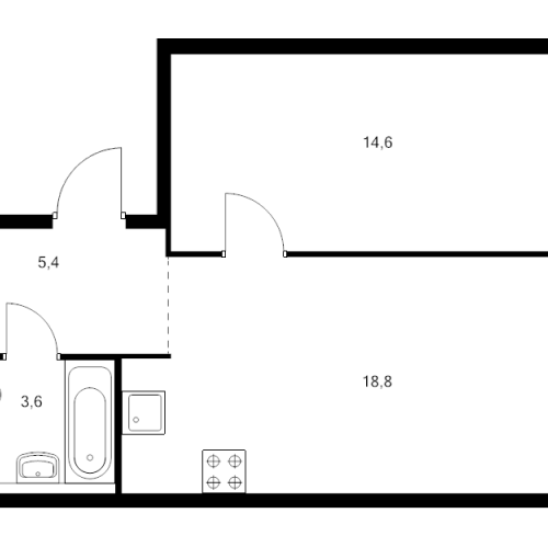 1-комн квартира Москва г., Кронштадтский б-р,  к. 1.3