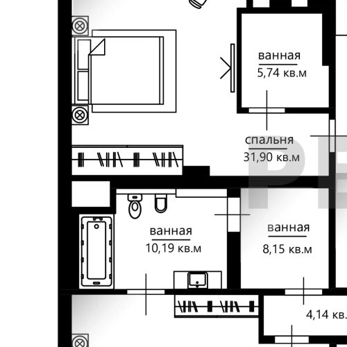 4-комн квартира Большой Афанасьевский переулок, 28